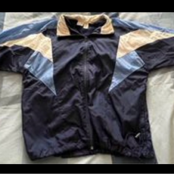 NIKE Vintage Windbreaker Jacket. Sz. Large. Blue and white. - Picture 1 of 3